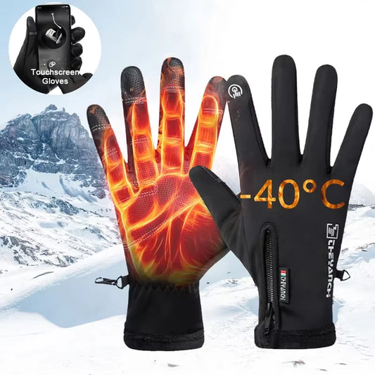 Winter Gloves Waterproof Thermal Touch Screen Thermal Windproof Warm Gloves Cold Weather Running Riding Sports Hiking Ski Gloves